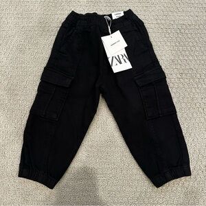 NWT Zara Black Cargo Pants